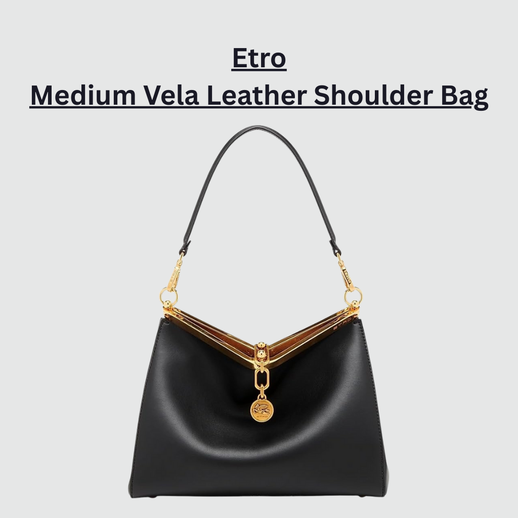 Etro Medium Vela Leather Shoulder Bag